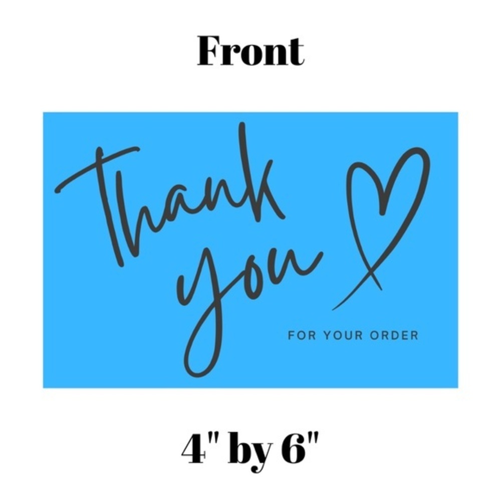 Set of 10 Thank You Postcard
